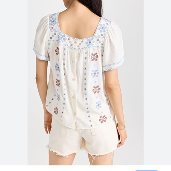 Madewell Cross Stitch Cottagecore
Boho Floral Button Back Top Size XL - Picture 2 of 10